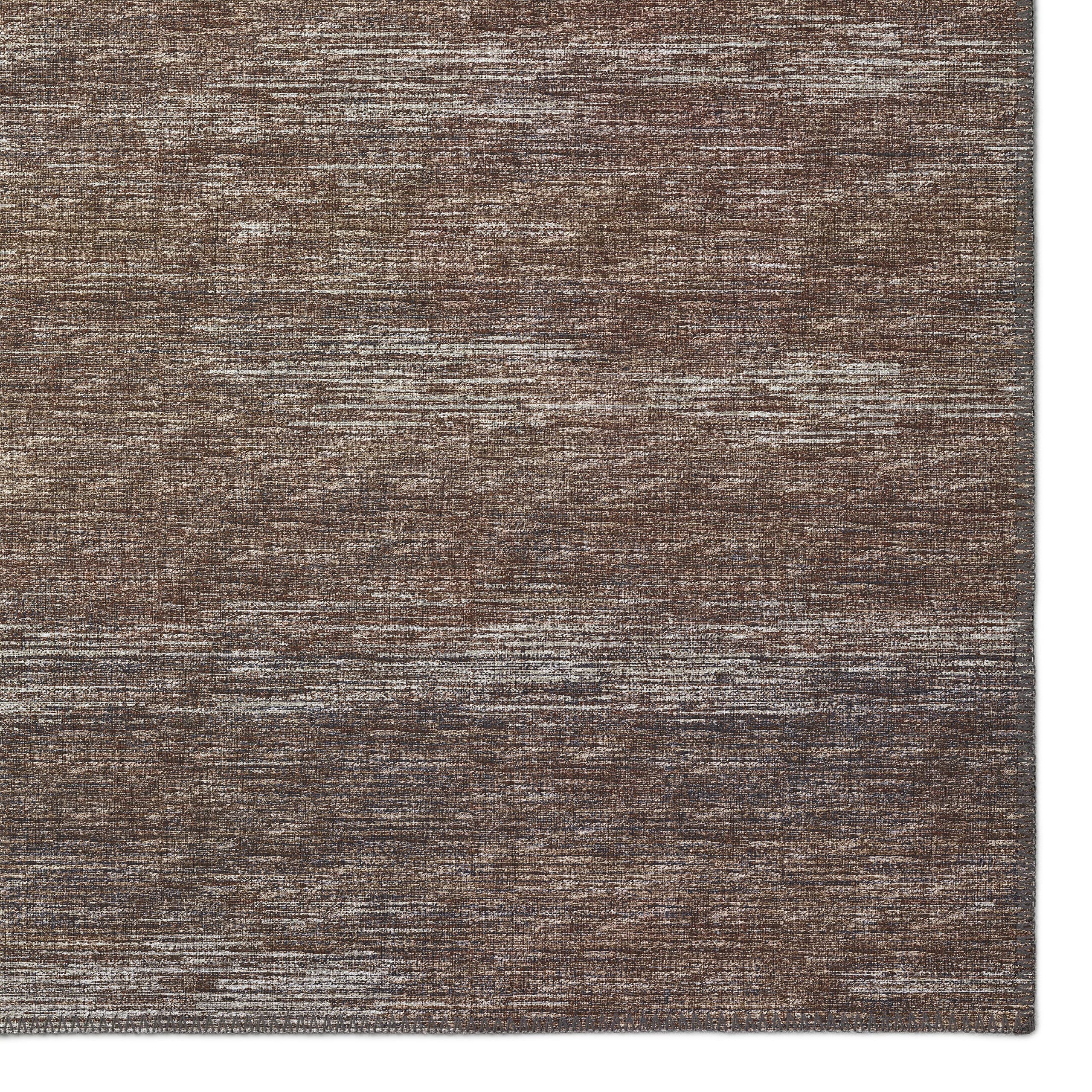 Addison Rugs Marston 8' x 10' Transitional Brown Indoor Outdoor Area Rug - Stain Resistant, Machine Washable, Non-Shedding - Perfect for Bedroom, Living Room, Dining Room & Kitchen Decor