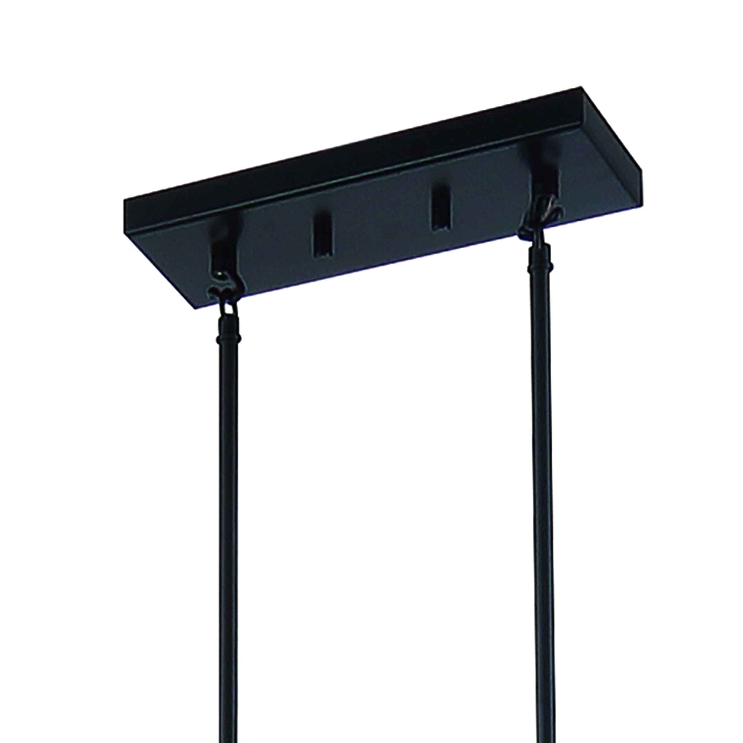 Vanity Art Modern Farmhouse 5-Light Linear LED Pendant Chandelier - Black Kitchen Island Lighting Fixture for Dining Room, Bar & Breakfast Nook (Model 10526DW-BK)