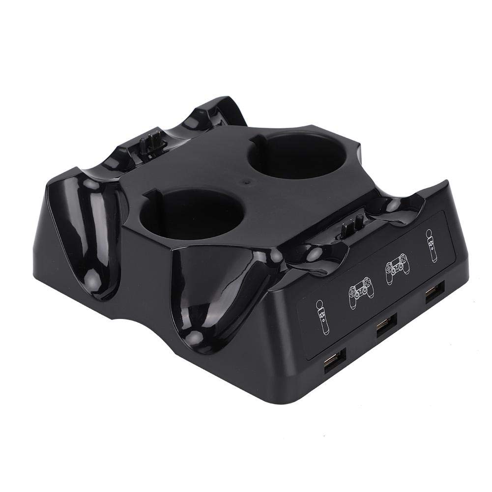 4-Port USB Charging Dock Station for PS4 VR & Move Controllers - Fast Charging Stand for Multiple Gaming Accessories | Perfect for Gaming Setups & Multi-Device Charging