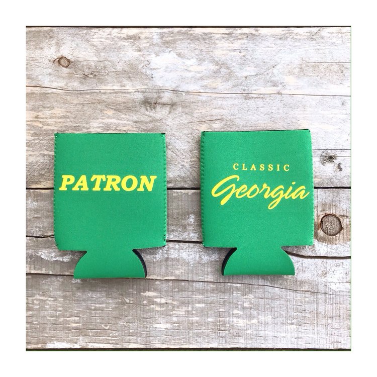 Champions Green PATRON Beer Can Cooler Koozie - Insulated Neoprene Sleeve for 12oz Cans - Keep Drinks Cold at Parties, BBQs & Tailgates