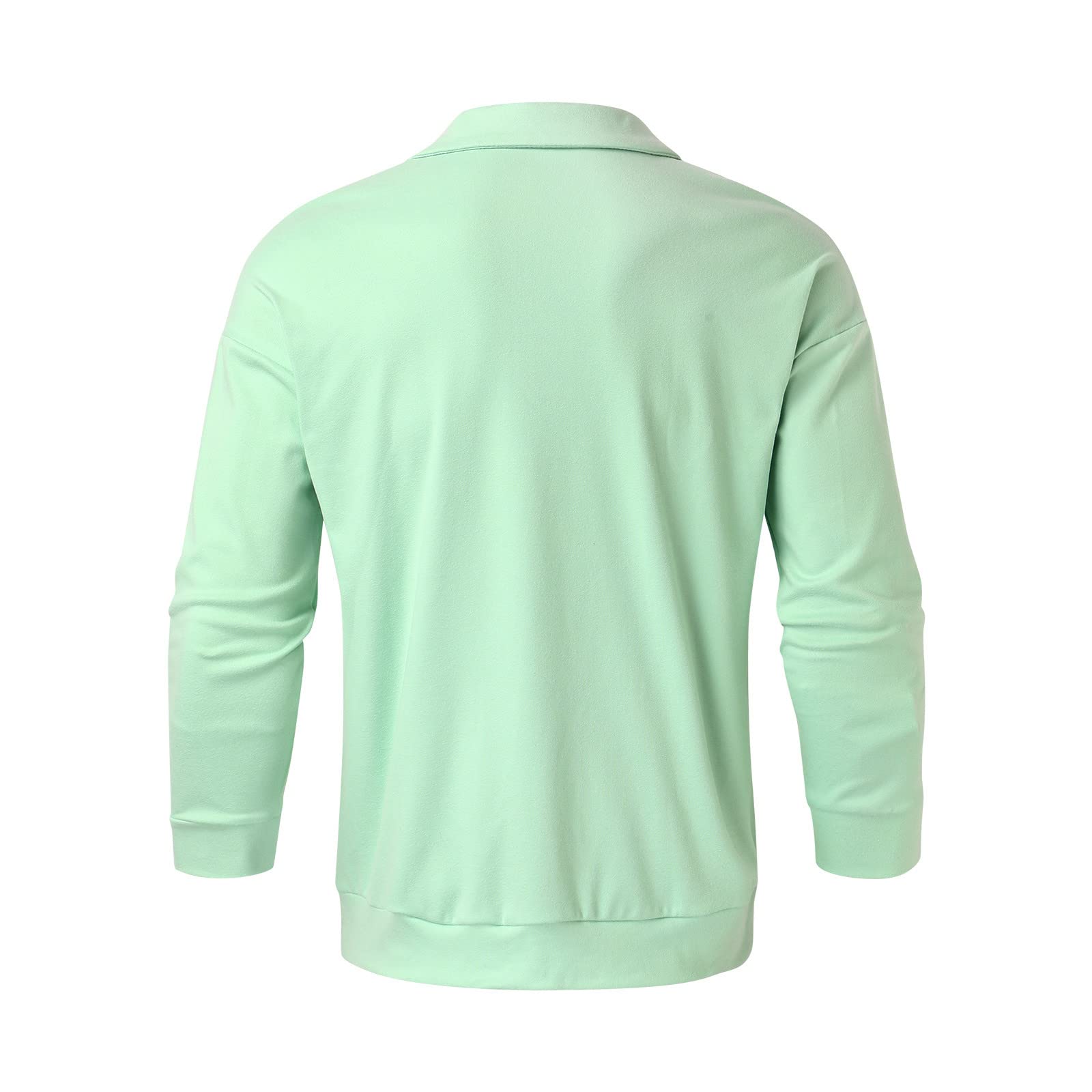 Men's Short Sleeve Polo Shirts - Soft Velvet Button-Down Casual Top in Solid Black | Perfect for Office, Golf & Summer Outings