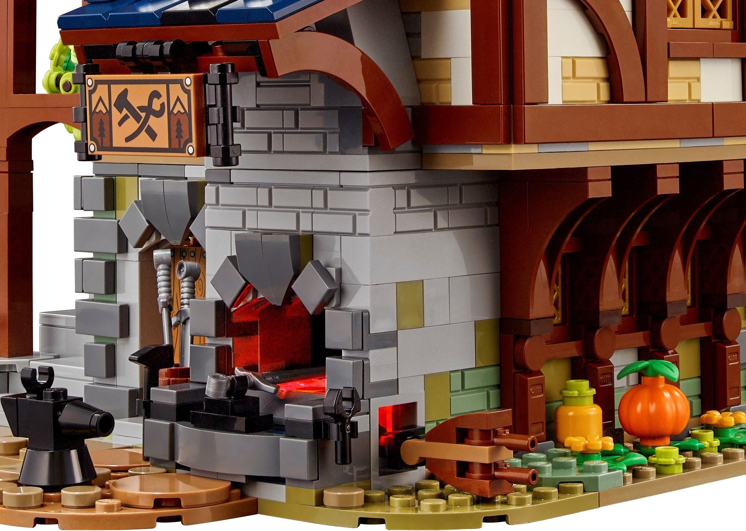 LEGO 21325 Medieval Blacksmith Building Set - 2,164 Pieces, Collectible Model Kit for Adults & Teens - Perfect for Display, Gifts & Medieval-Themed Room Decor