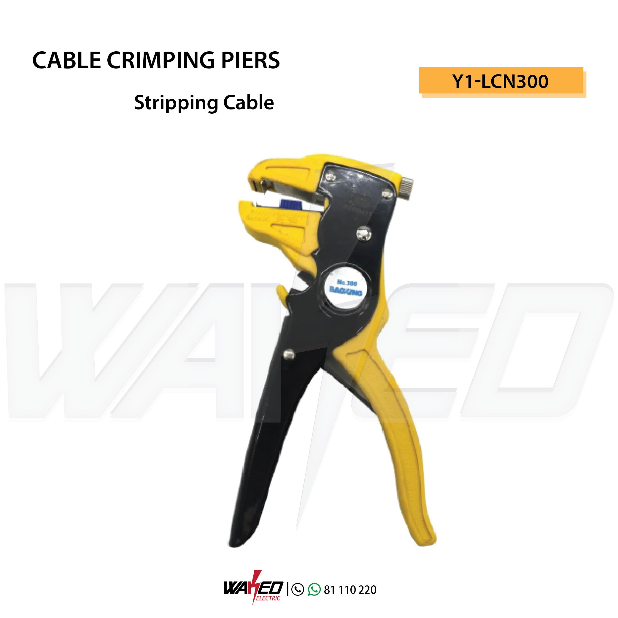 Professional Ratcheting Cable Crimping Pliers - Heavy Duty Wire Crimper Tool for Electrical, Automotive, and DIY Projects | Perfect for RJ45, Coaxial, and Network Cable Connections