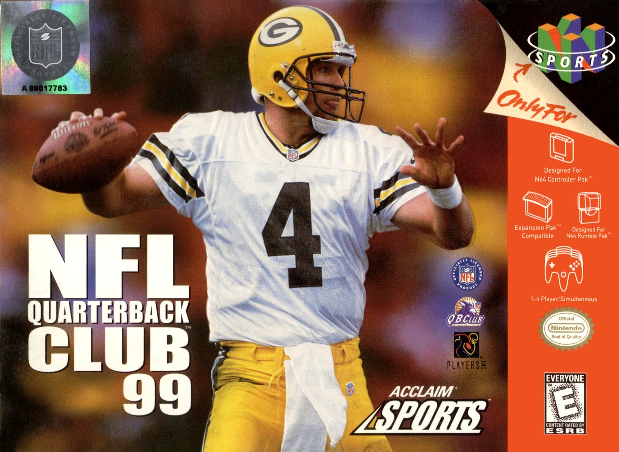 NFL Quarterback Club 99 Football Video Game - Classic Sports Simulation for PC & Console | Perfect for NFL Fans & Retro Gaming Enthusiasts