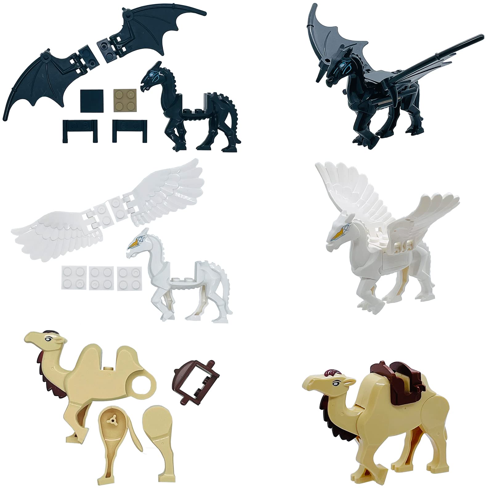 6PCS Animal Figures Building Blocks Toys - Jungle Movie Animal Model Brick Set, Educational STEM Toys for Boys & Girls Ages 6+ | Perfect for Creative Play, Birthday Gifts & Classroom Learning Activities