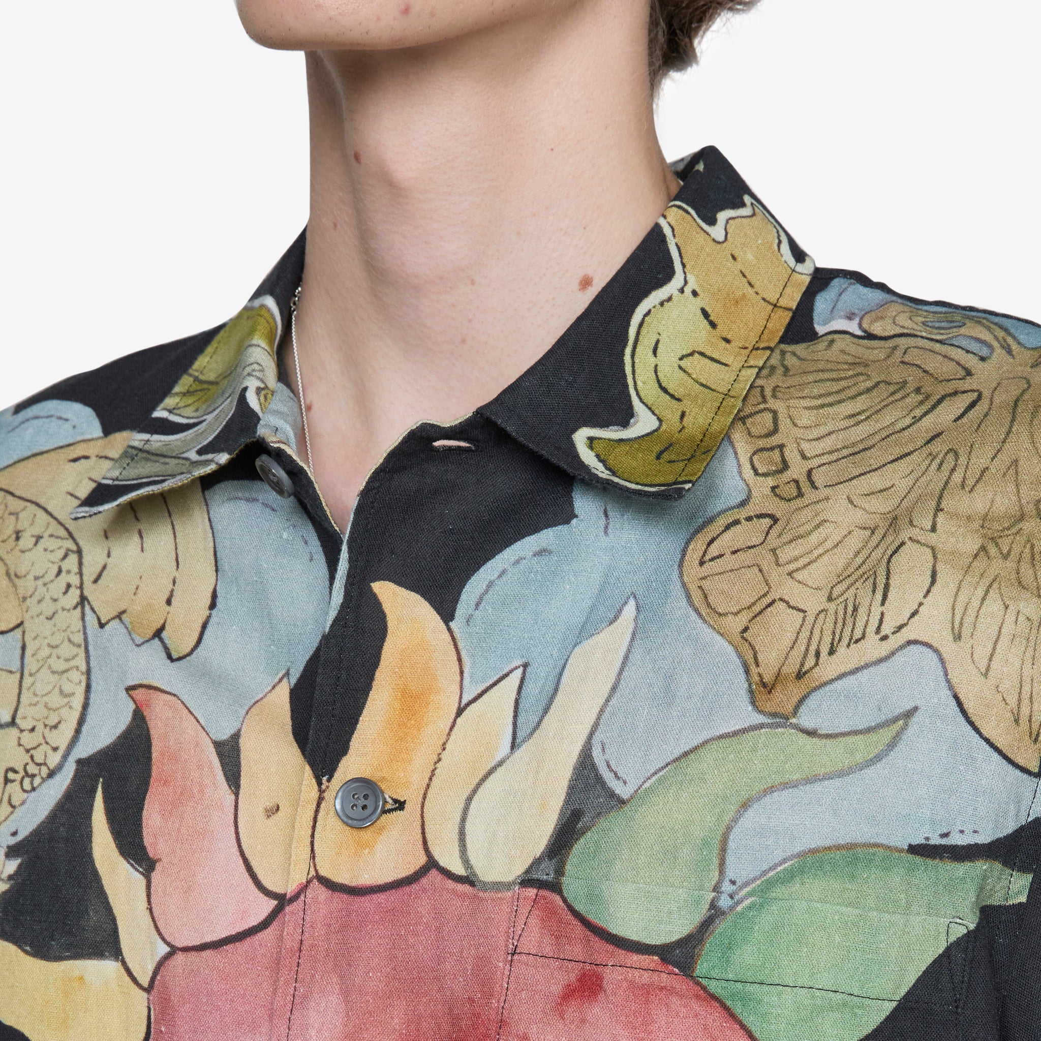 Box Shirt Short Sleeve with Solar Power Print - Stylish Casual Wear for Outdoor Activities and Summer Fashion