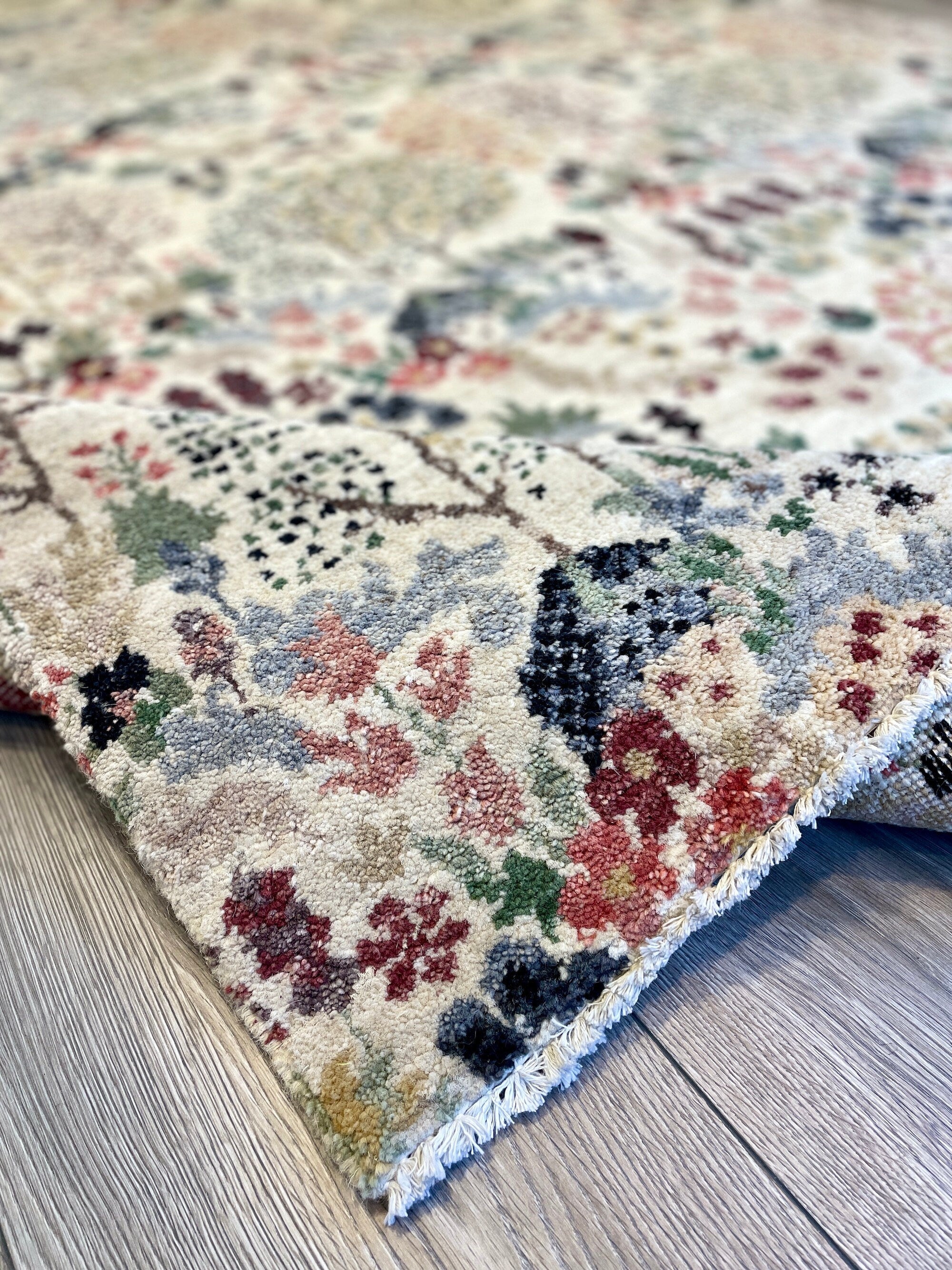 Orient Paradise Off White Area Rug 8.2x10.2 ft (250x311 cm) - Soft Plush Carpet for Living Room, Bedroom & Home Decor