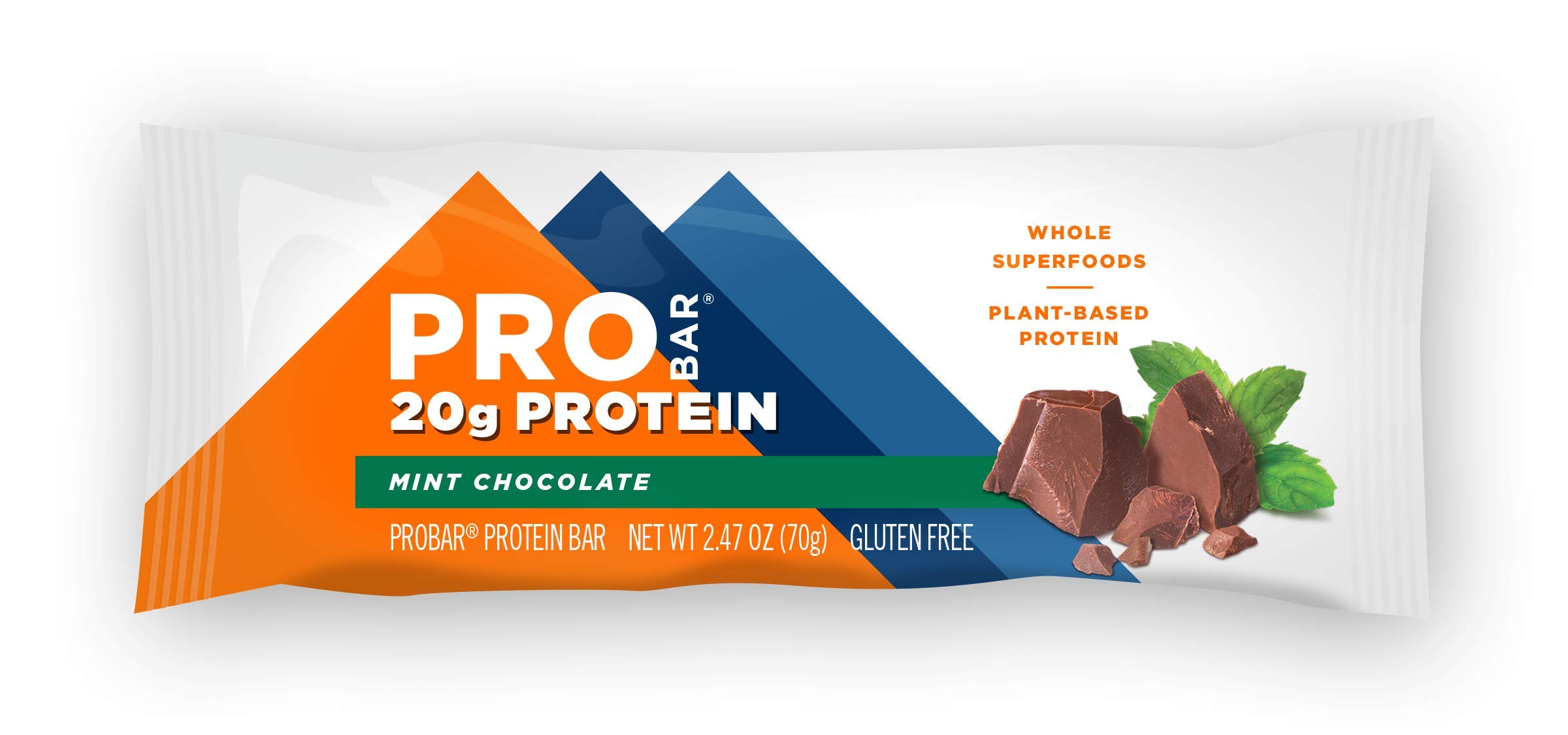 Organic Mint Chocolate Core Bar by Probar - 12 Pack (2.46 oz Each) | Gluten-Free Energy Snack for Hiking, Camping & On-The-Go Nutrition