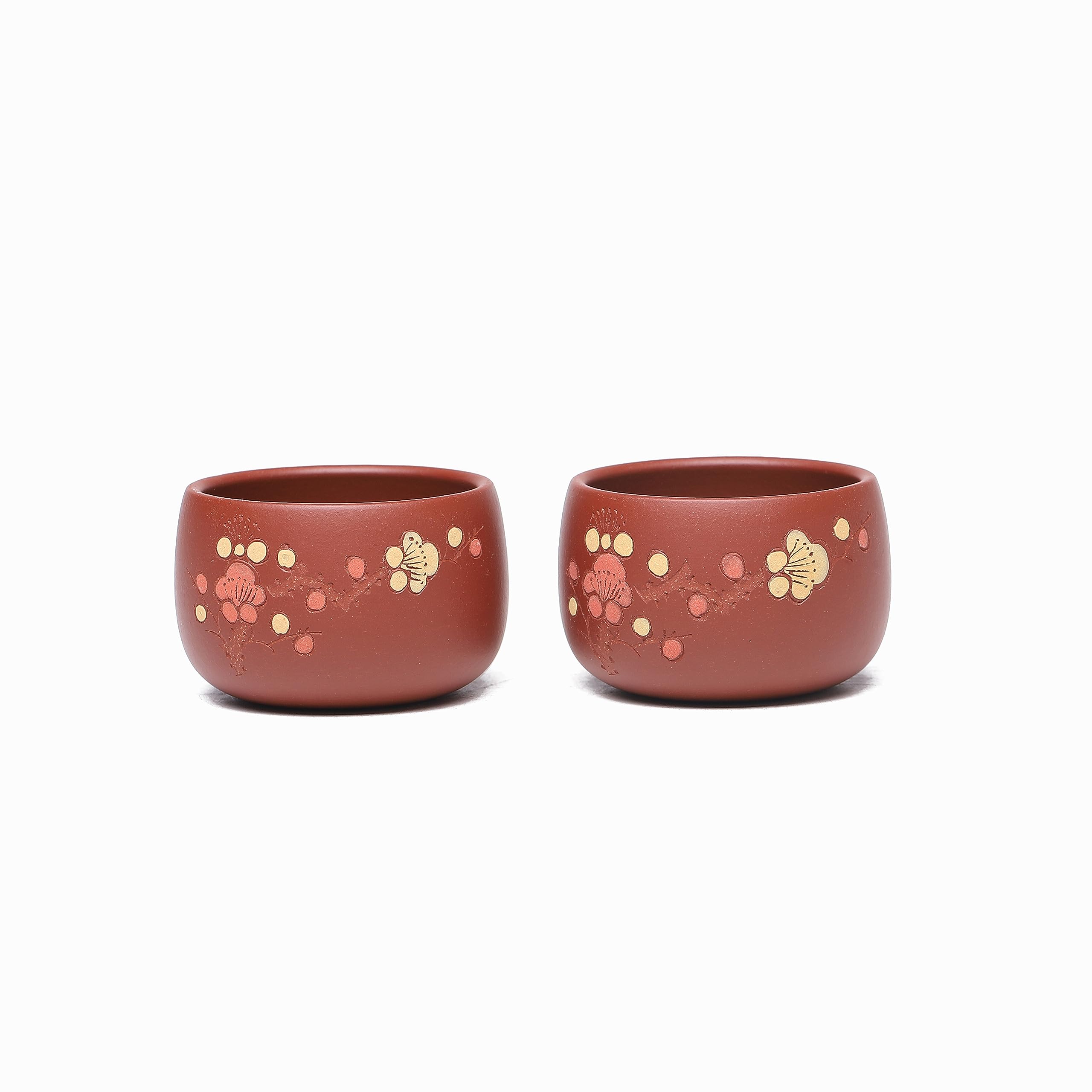 Handmade Yixing Zisha Teapot Set - 11.3oz Authentic Zhuni Red Clay Xishi Teapot with 4 Cups | Chinese Gongfu Tea Ceremony, Home Tea Brewing, Gift for Tea Lovers