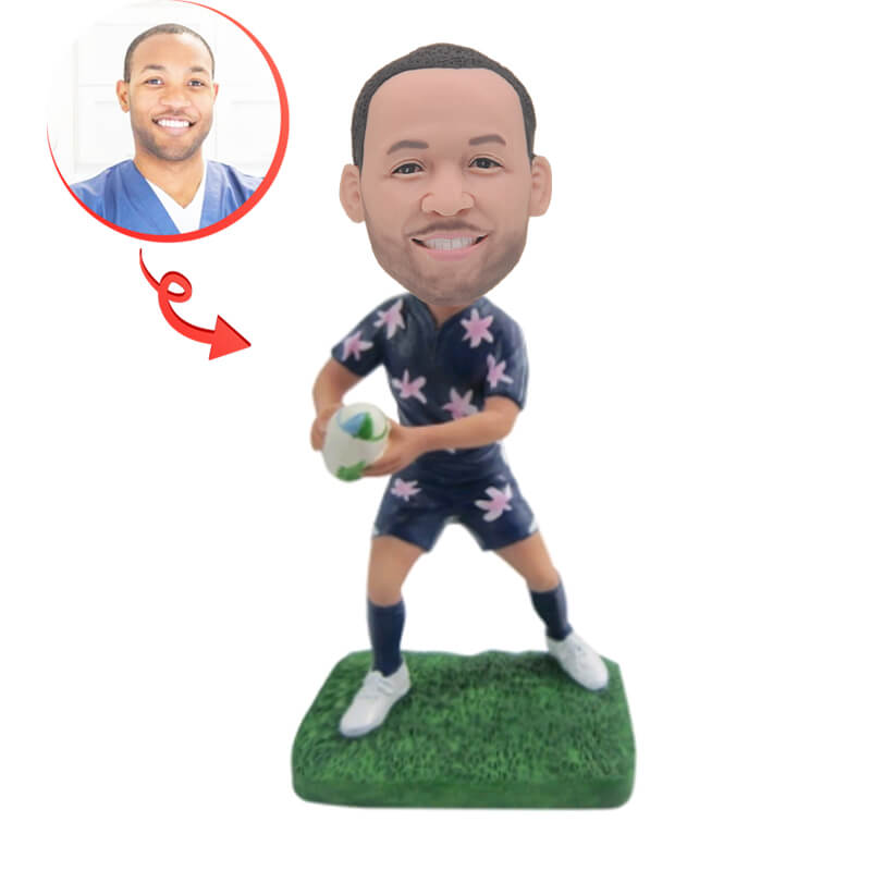 Custom Football Player Bobblehead - Personalized Sports Collectible for Fans & Gifts - Perfect for Home Decor, Office Display, and Game Day Celebrations