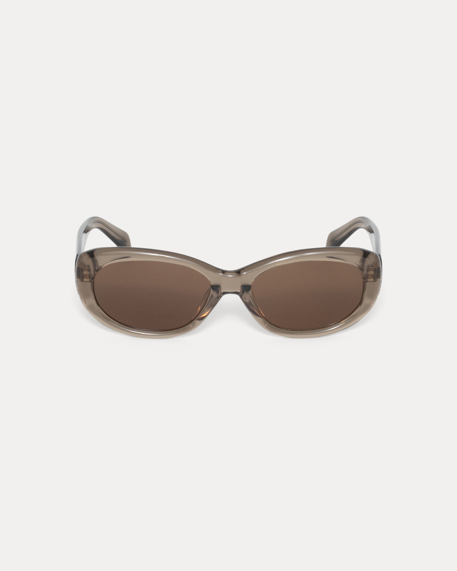 June Sunglasses for Women - Brown Crystal Frame with UV Protection - Perfect for Beach, Driving, and Outdoor Activities