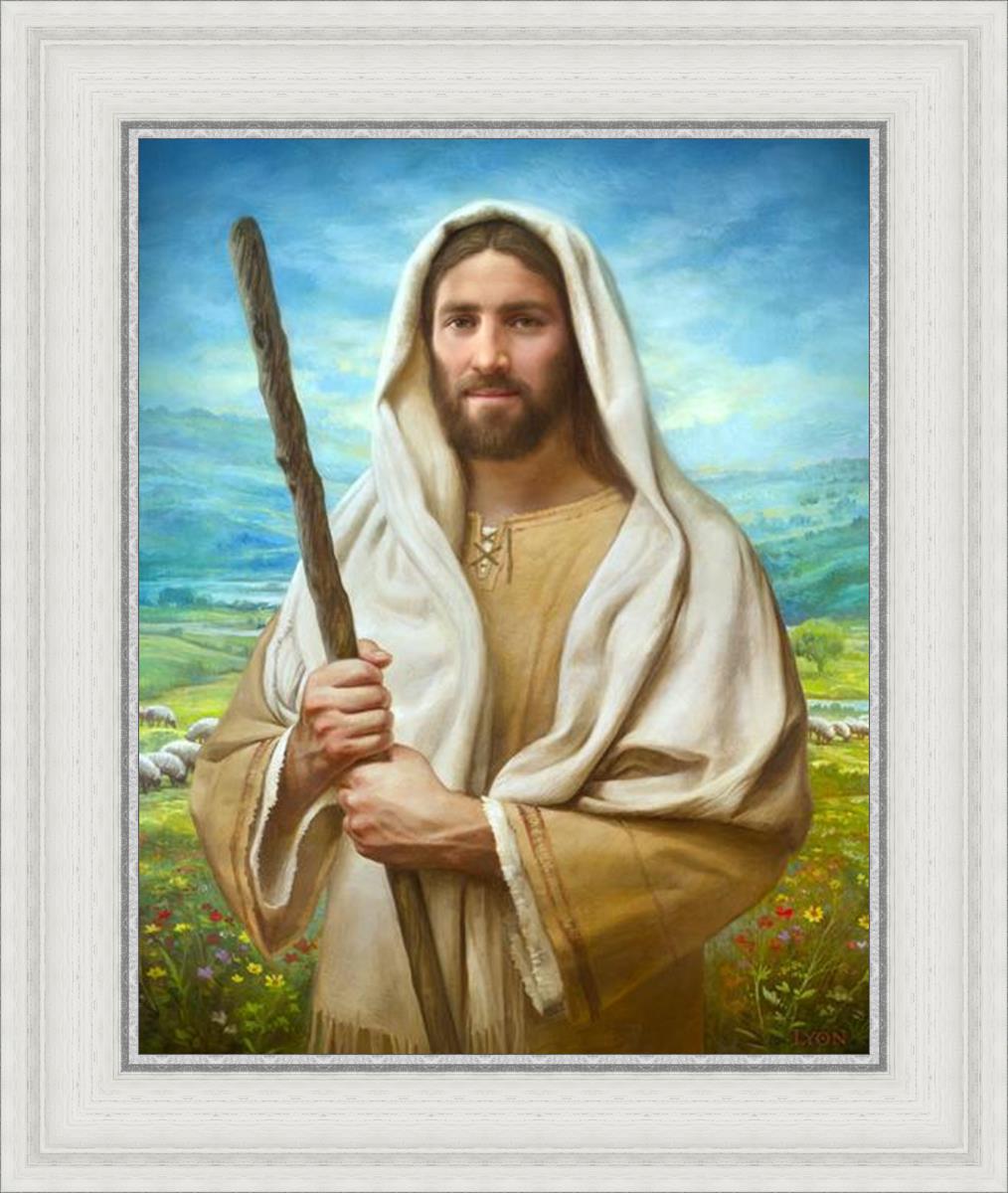 Feed My Sheep by Howard Lyon - Inspirational Christian Art Print for Home, Office & Church Decor - Perfect for Gifts & Spiritual Encouragement