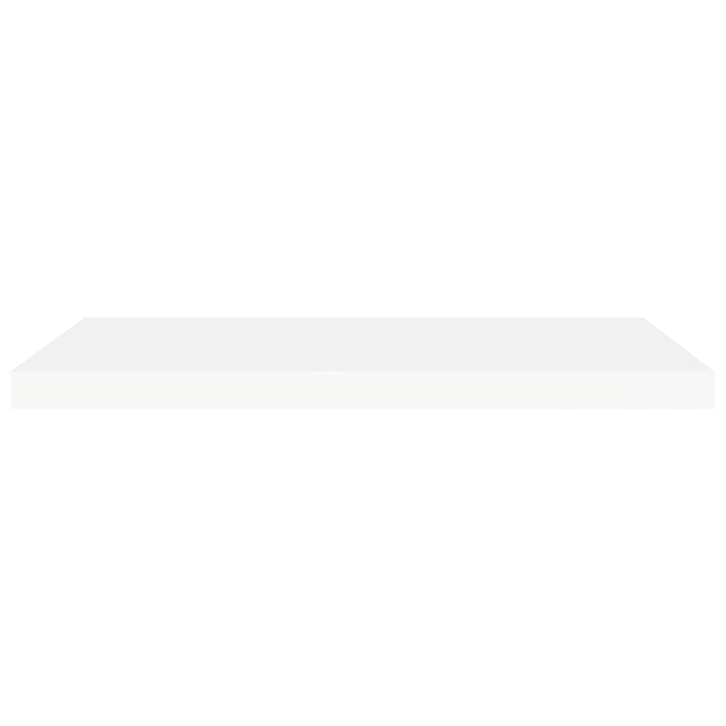 Floating Shelves Set of 4 - White MDF Wall Mounted Shelves 31.5