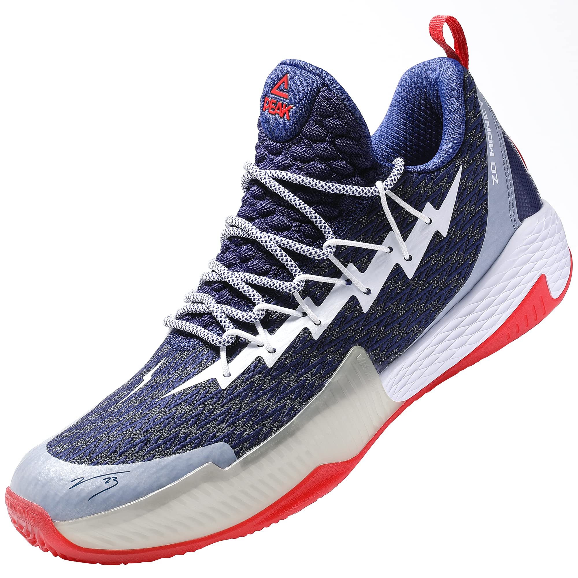 PEAK Men's Basketball Shoes - Breathable Anti-Slip Sneakers for Running, Walking & Sports | Lightweight Professional Basketball Footwear for Court Performance & Casual Wear