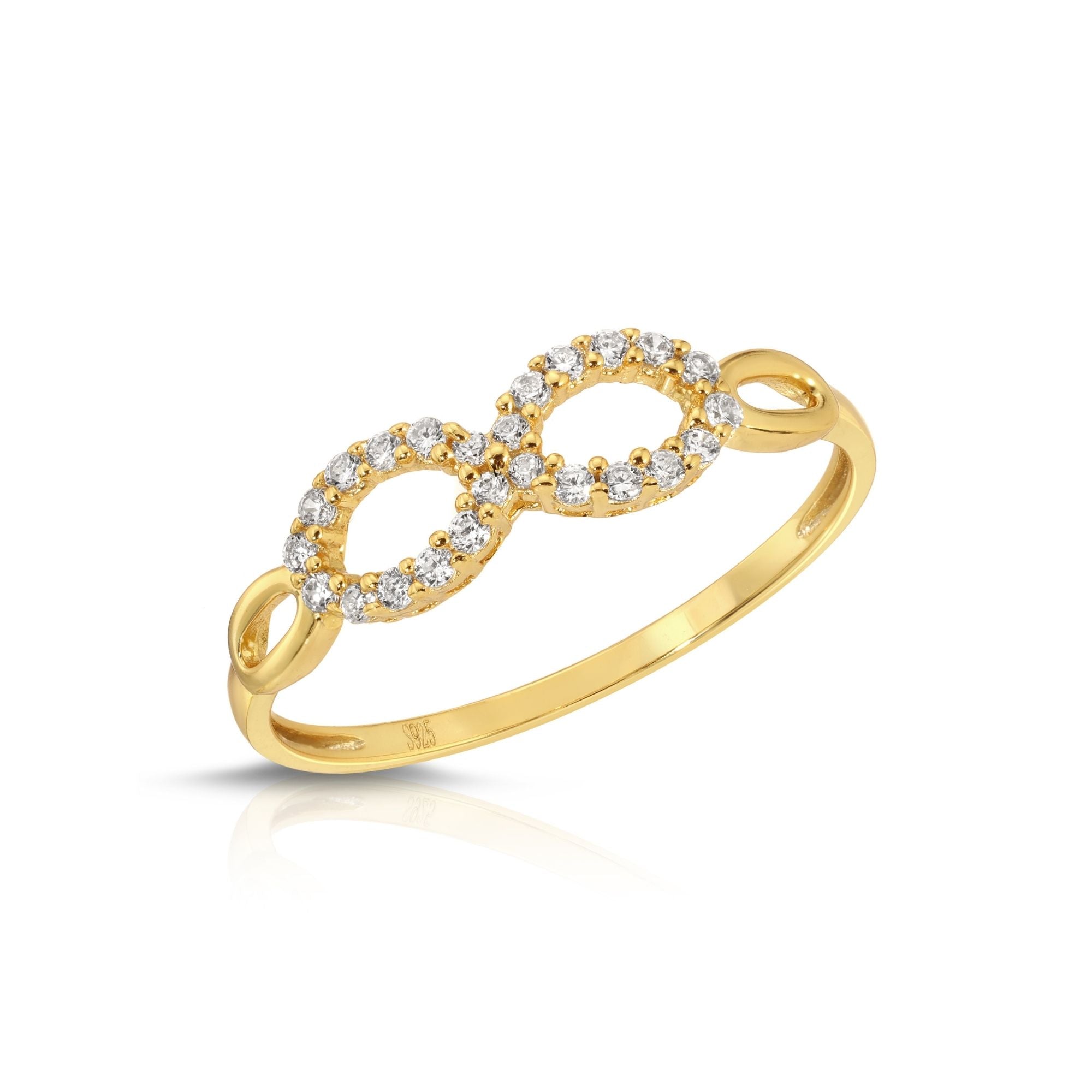 Dual Circle Ring for Women - Minimalist Stackable Gold & Silver Rings Set - Perfect for Everyday Wear, Layering, and Gifting