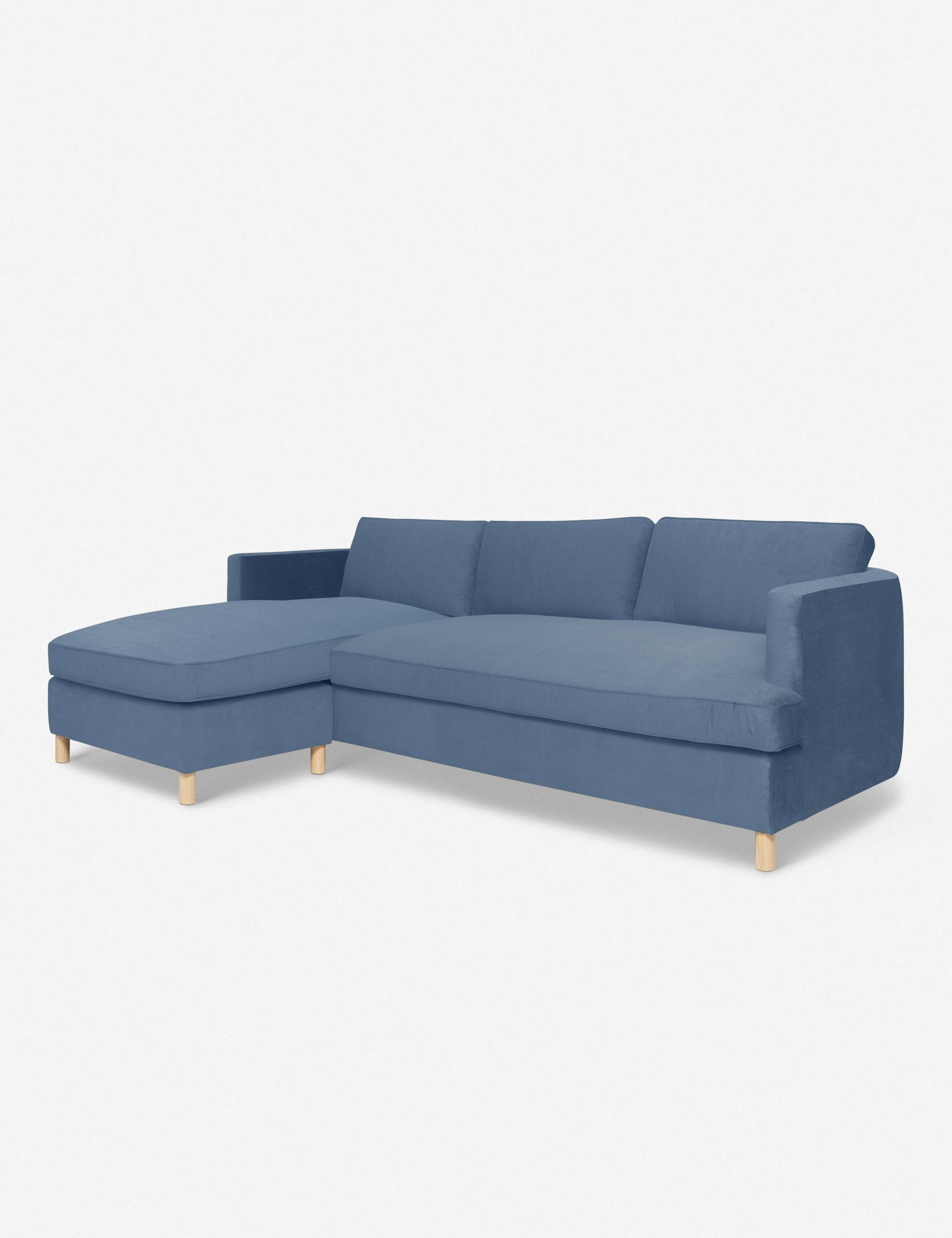Belton Sectional Sofa by Ginny Macdonald - Modern L-Shaped Couch for Living Room, Lounge & Family Room - Comfortable Fabric Sectional with Reversible Chaise