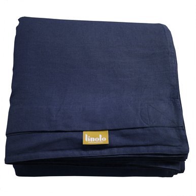 **Linoto 100% Linen Duvet Cover - Soft, Breathable Bedding Set for Full/Queen Size (86