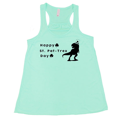 Happy St. Patrick's Day T-Rex Dinosaur T-Shirt - Fun Graphic Tee for Men & Women - Perfect for Parties, Parades & Irish Celebrations