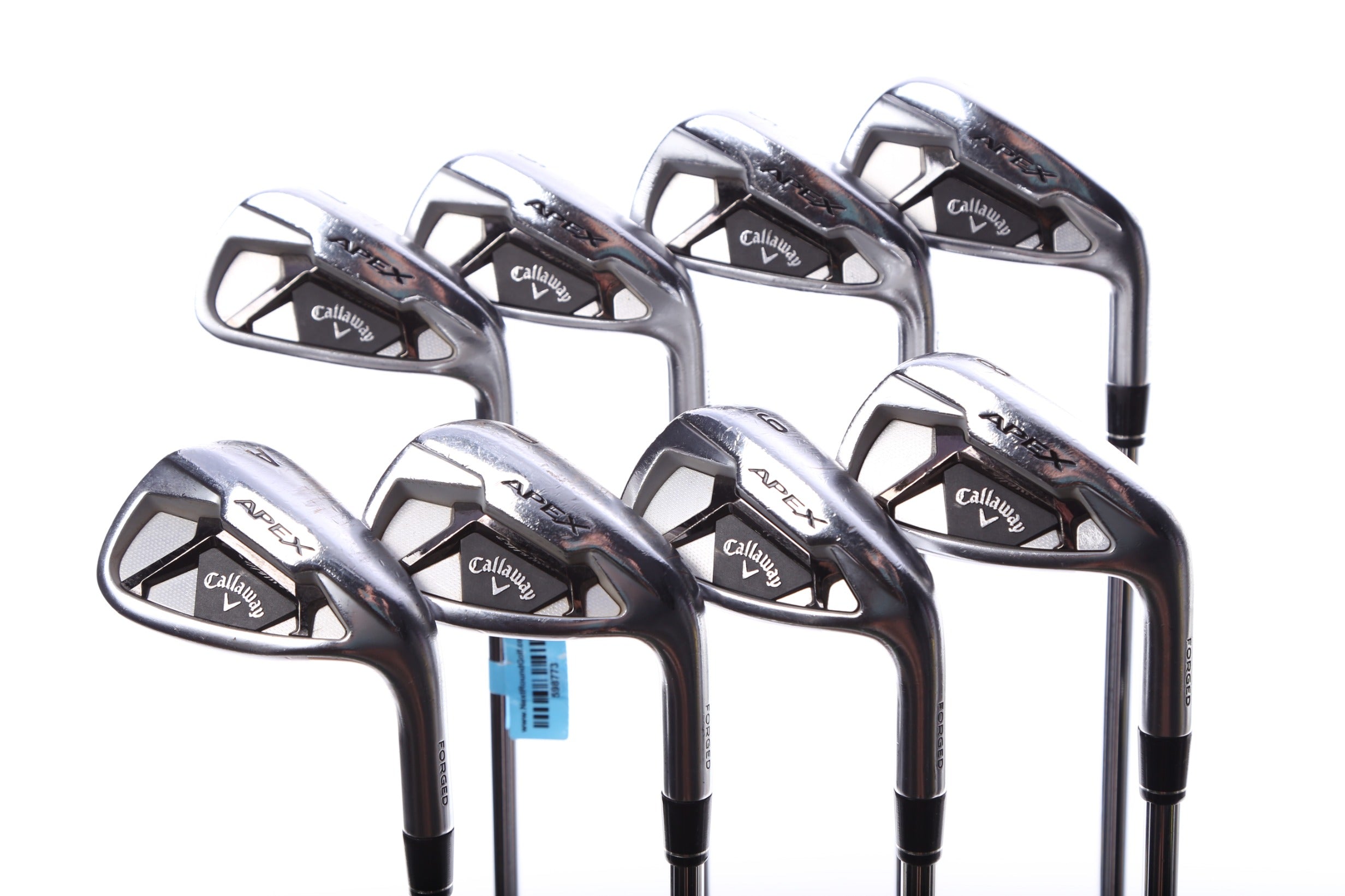 Used Callaway Apex 21 Iron Set - Right Handed 4-PW, AW Stiff Flex Golf Clubs for Men - Perfect for Driving Range & Course Play