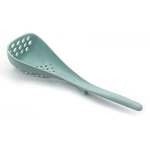 VALINK 11.8-inch Multifunctional Cooking Spoon with Colander - Non-Stick Coated Safe Food Strainer, Potato Masher & Kitchen Utensil for Pots & Pans - Perfect for Baking, Frying, Straining Pasta & Mashing Vegetables
