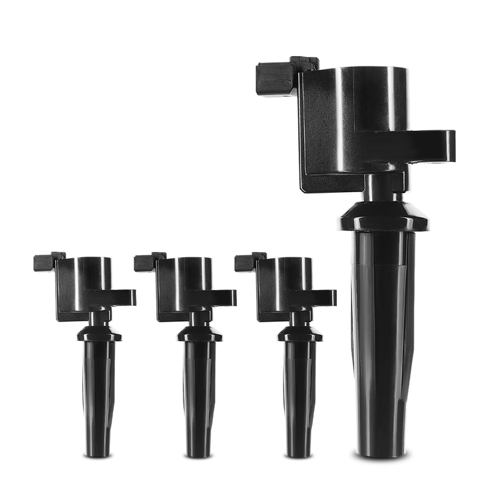Premium 4-Piece Engine Ignition Coil Pack Set - Compatible with Ford Focus 2003-2011, Escape 2005-2008, Mazda 6 2005 & More (2.0L, 2.3L Engines) - High Performance Replacement for Smoother Acceleration & Fuel Efficiency