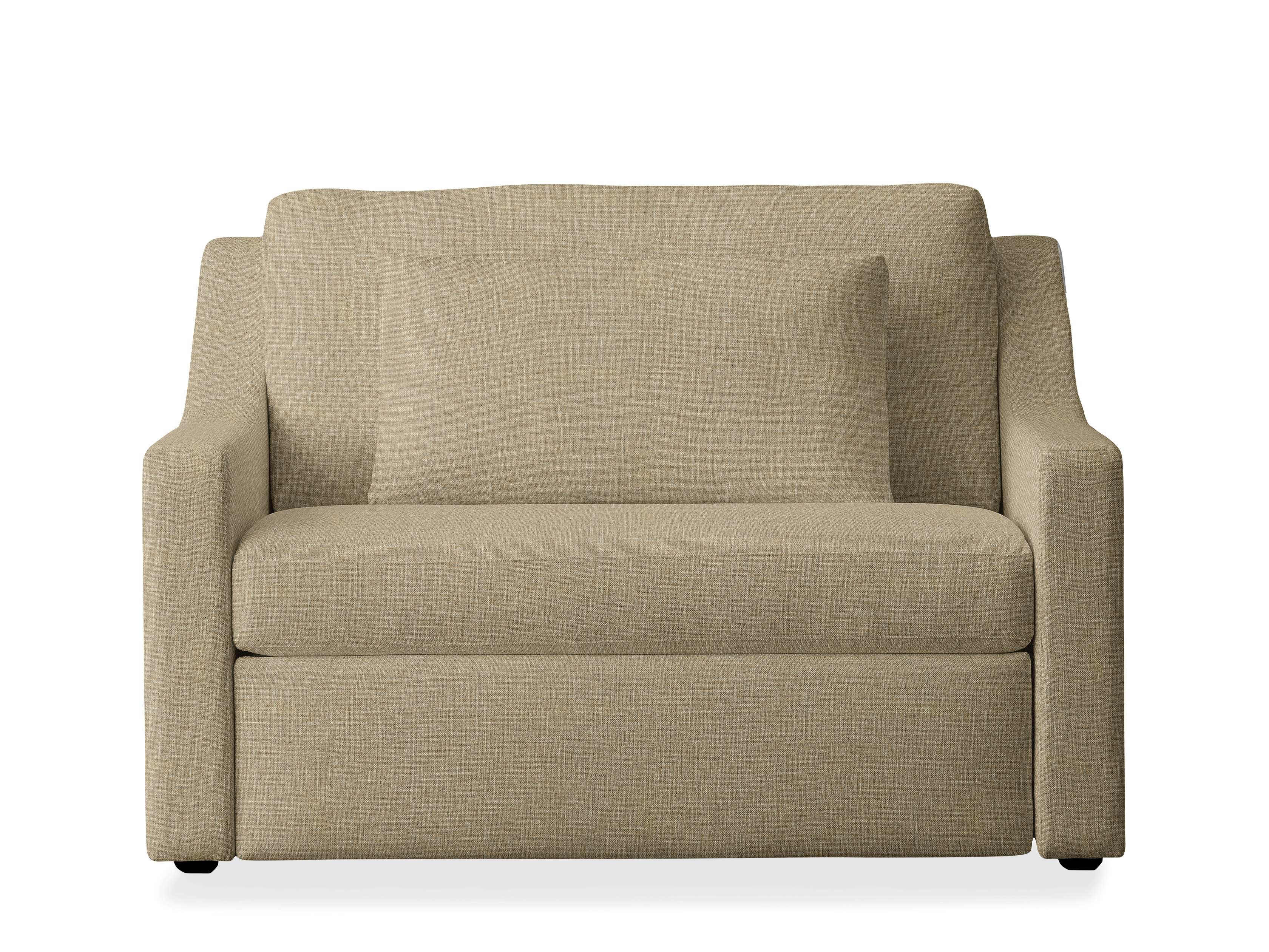 Ashby Luxury Twin Sleeper Chair - Convertible Sofa Bed for Small Spaces, Guest Room & Apartment Living - Comfortable Modern Sleeper Chair with Premium Upholstery