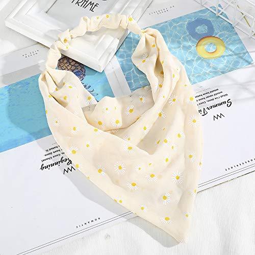 Floral Elastic Hair Kerchief Scarf Set of 3 - Stylish Headbands for Women, Girls | Perfect for Summer, Beach, Yoga, and Outdoor Activities