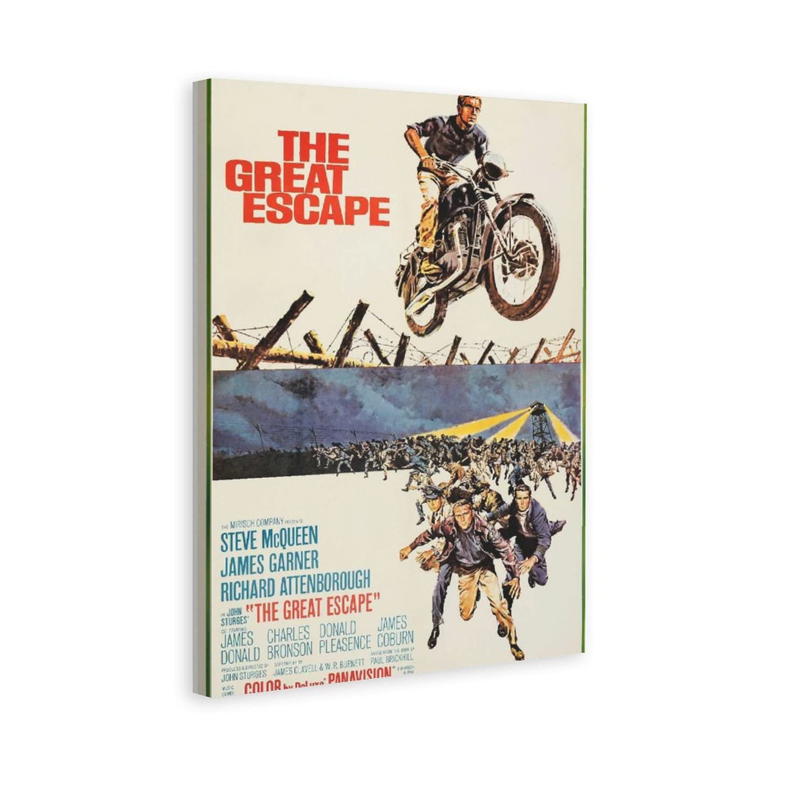 The Great Escape Movie Poster - Vintage Adventure Film Art Print for Home & Office Decor - 20x30 Inches (50x75cm) - Perfect for Living Room, Bedroom, Game Room or Gift