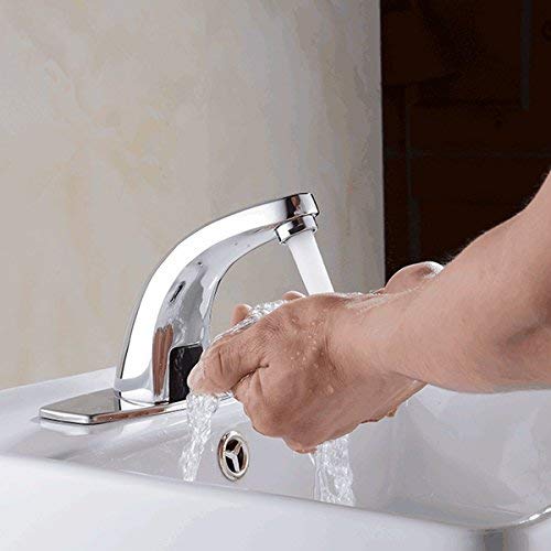 Jeffergarden Automatic Infrared Sensor Faucet - Touchless Kitchen & Bathroom Sink Faucet with Control Box | Water Saving, Hygienic Hands-Free Operation for Home & Commercial Use