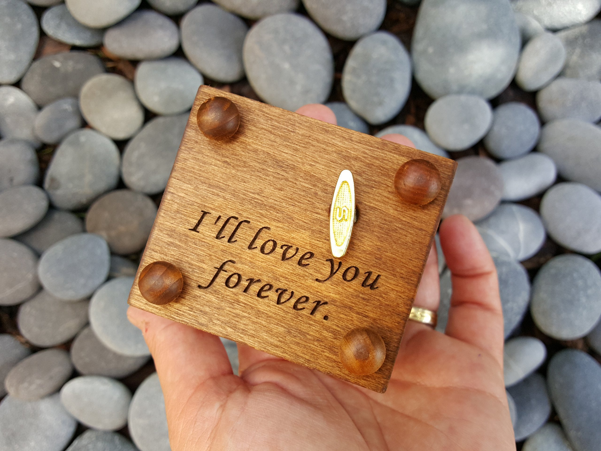 Custom Handmade Music Box - Gift for Mom, Forever Your Little Girl - Perfect for Birthdays & Anniversaries
