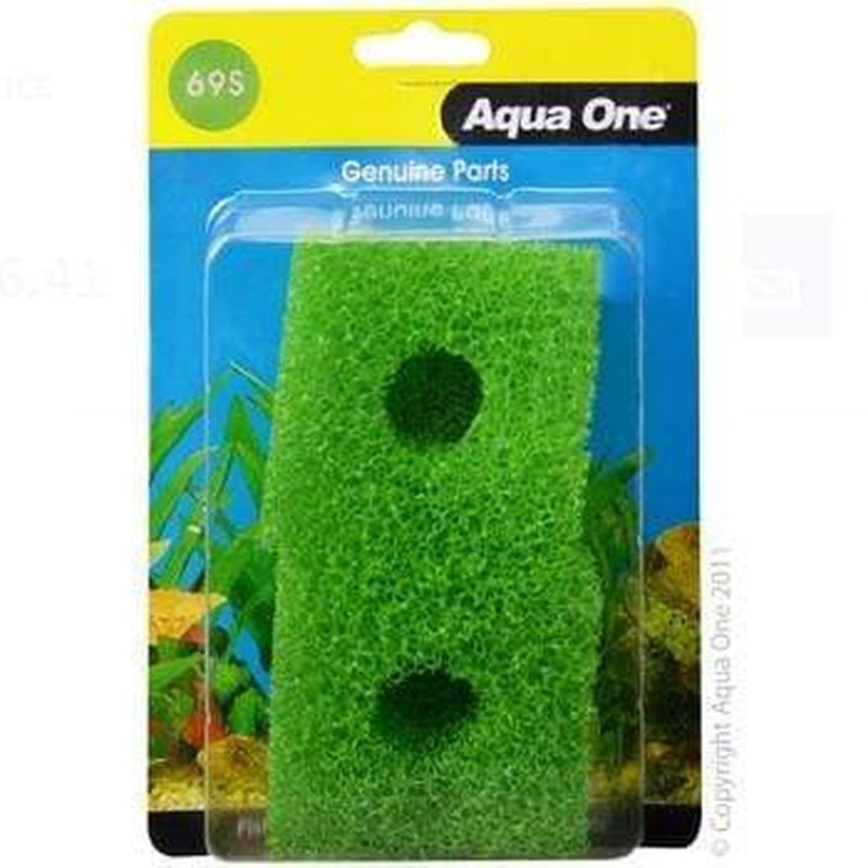 Aqua One Sponge Filter 2-Pack for AquaStart 340 (25069s) - High-Quality Sponge Filter for Aquarium & Fish Tank Cleaning - Perfect for Freshwater & Saltwater Tanks