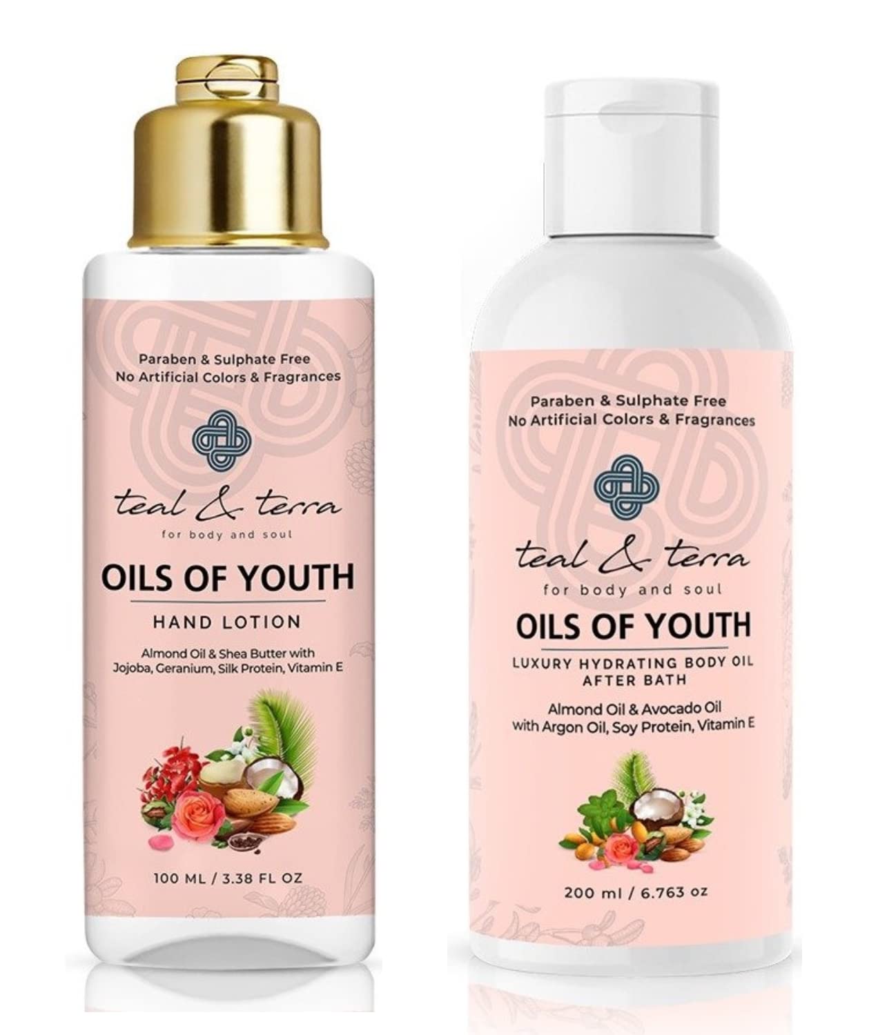 Teal & Terra Skincare Combo (300ml) - Nourishing Shea Butter, Sweet Almond & Coconut Oil Blend | All Skin Types Moisturizer | Unisex Hydrating Lotion for Face & Body | Perfect for Dry Skin Care & Daily Hydration Routine