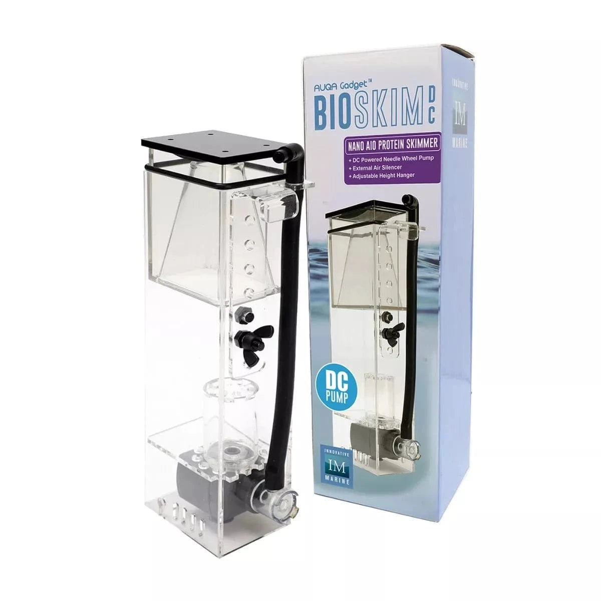 BioSkim DC Protein Skimmer for Saltwater Aquariums - Innovative Marine Nano Skimmer for Reef Tanks - Efficient Waste Removal for Healthy Coral & Fish (Perfect for Small to Medium Aquariums)