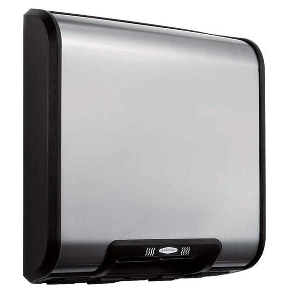 Bobrick B7120 115V QuietDry Series TrimDry Hand Dryer - Surface Mounted Commercial Bathroom Hand Dryer for High Traffic Restrooms, Hospitals & Office Buildings