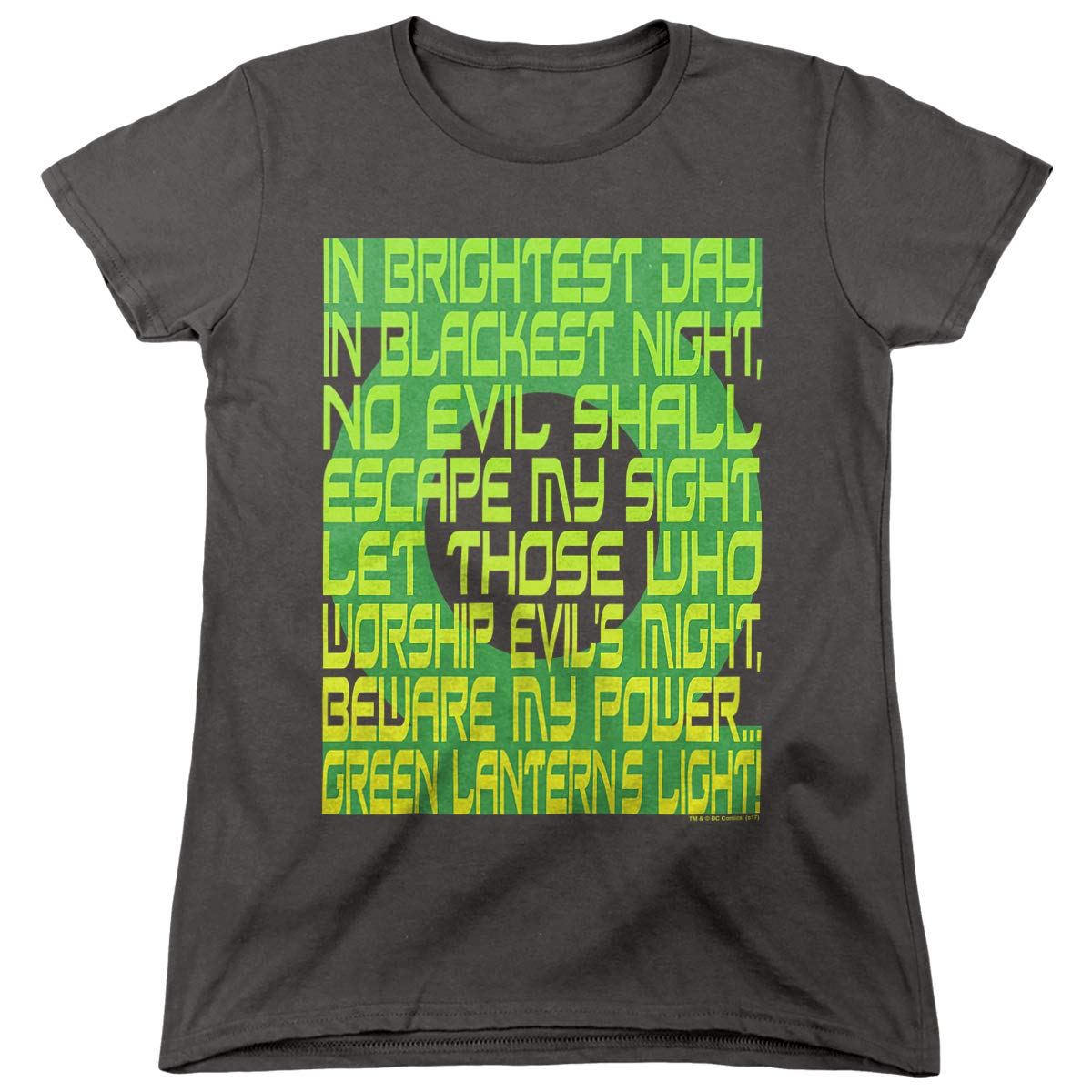 Green Lantern Oath Women's T-Shirt | DC Comics Superhero Graphic Tee | Perfect for Cosplay, Comic Con & Everyday Wear