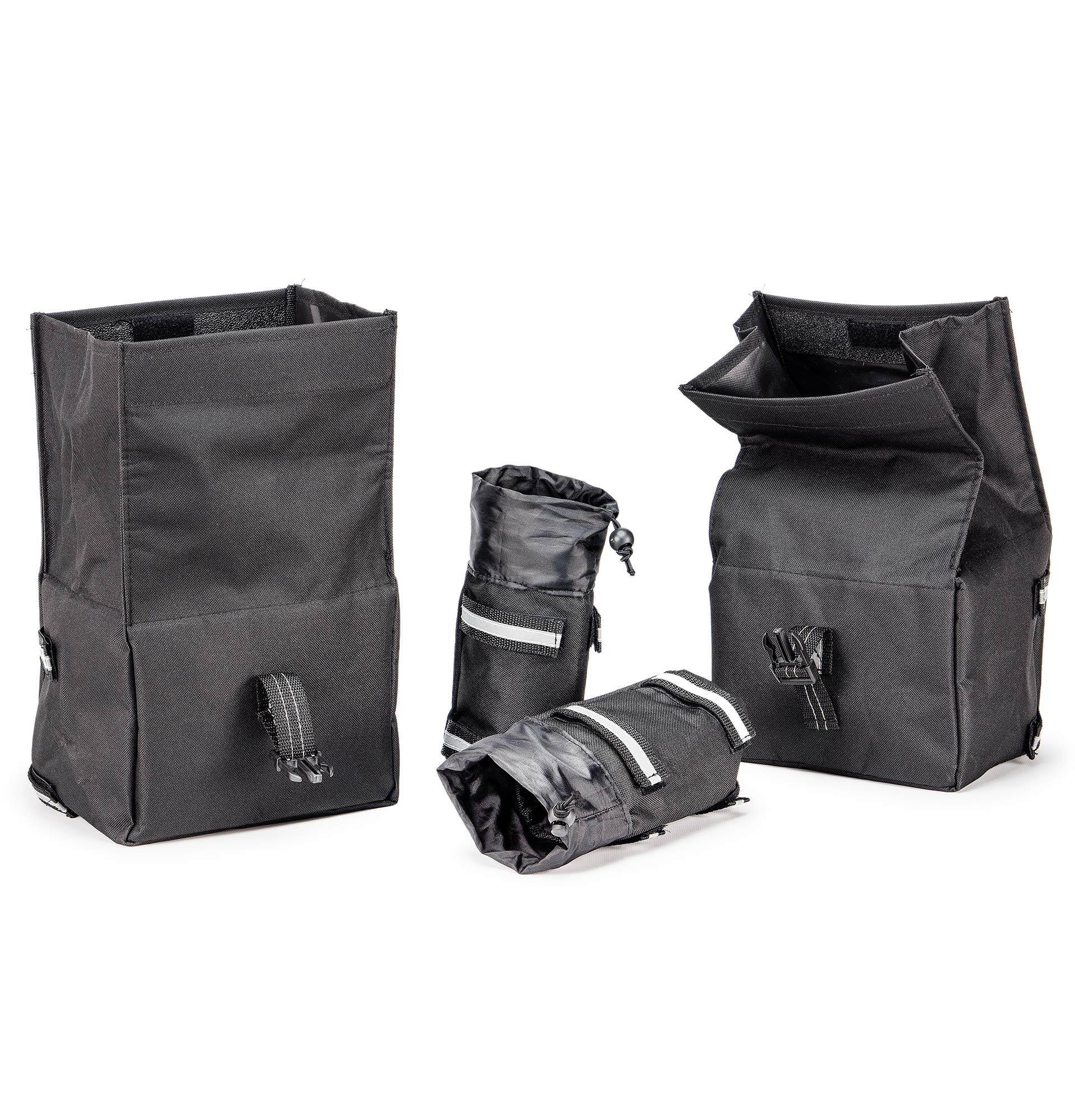 ATVPC Durable Black Weather-Resistant Storage Cargo Set for ATV, Motorcycle & Snowmobile - Perfect for Outdoor Adventures, Camping & Off-Roading