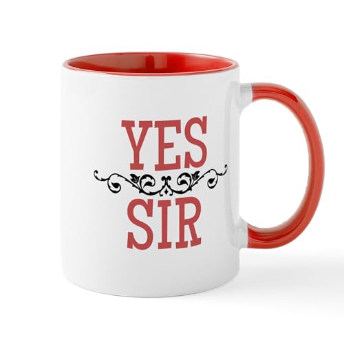 White/Red Inside - Yes Sir Mugs