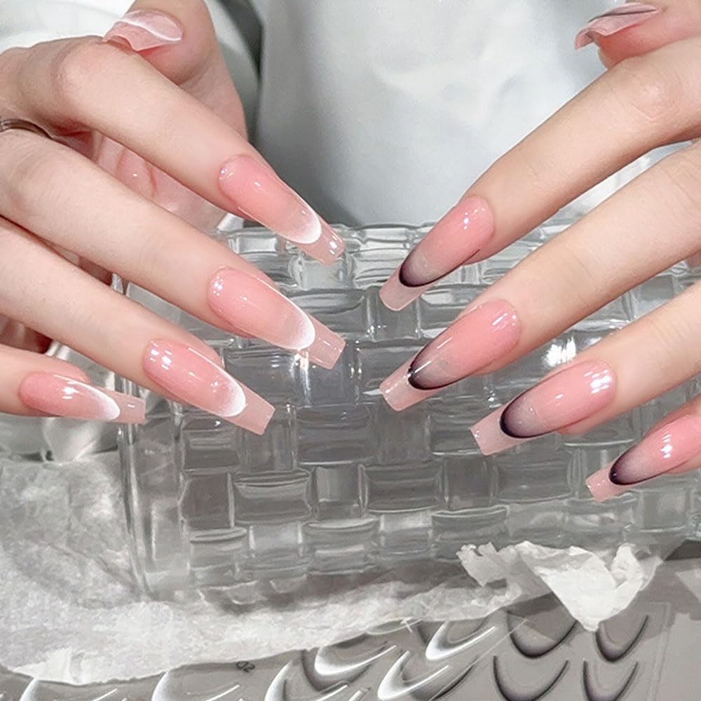 French Tip Nail Stickers - Self-Adhesive Nail Art Decals for Gradient French Manicure, Curve Stripe Lines & Nail Accessories | Perfect for DIY Nail Art, Salon Use & Special Occasions