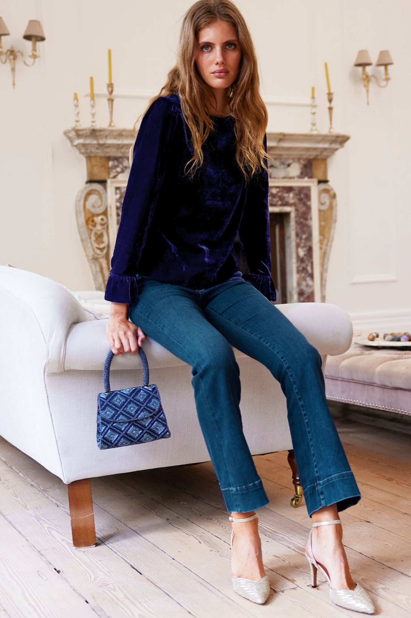 Kick Flare Jeans | Mid Rise Denim Pants for Women | Perfect for Casual Outfits & Boho Style