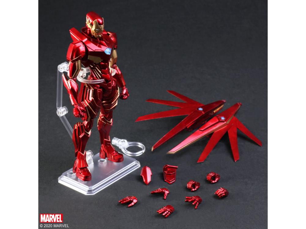 Bring Arts Marvel Universe Variant Iron Man Action Figure by Square Enix - Collectible Superhero Toy for Display & Play | Perfect for Marvel Fans & Collectors