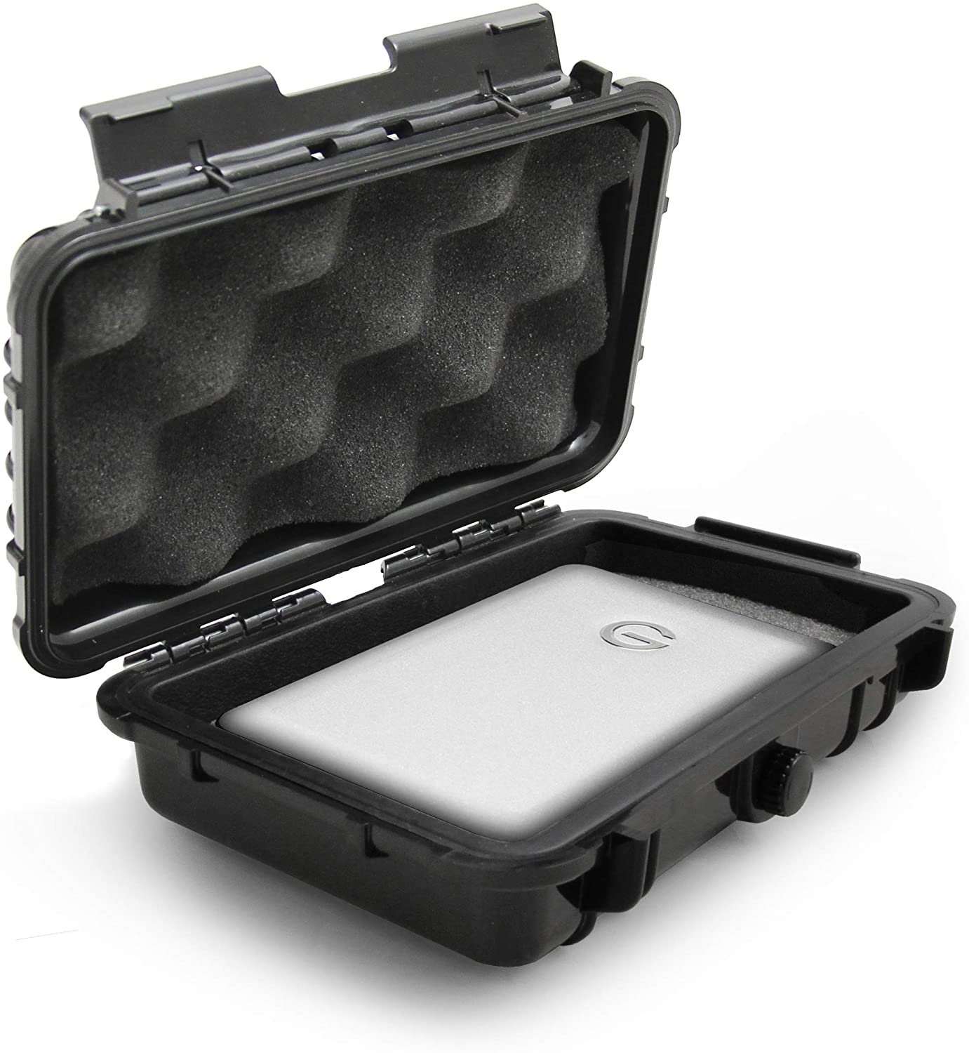 Waterproof Hard Drive Case for G-Technology G-Drive Mobile 1TB 2TB 4TB - Shockproof Travel Storage for USB 3.0 & USB-C External Hard Drives - Perfect for Travel, Outdoor Adventures & Data Protection