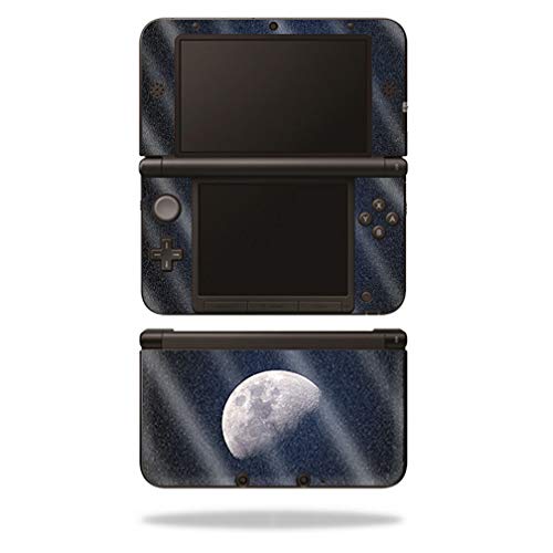 MightySkins Glossy Glitter Protective Skin Cover for Nintendo 3DS XL Original (2012-2014) - Moon Design | Durable High-Gloss Glitter Vinyl Wrap | Easy to Apply, Remove & Change Styles | Made in USA | Perfect for Gaming Protection & Customization