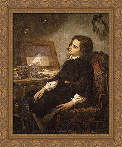 Thomas Couture Soap Bubbles 20x24 Gold Ornate Wood Framed Canvas Art - Vintage Wall Decor for Living Room, Bedroom & Office
