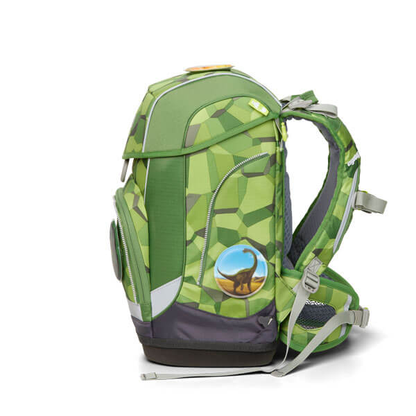 Ergobag Cubo Light Backpack for Kids - Dinosaur Themed School Bag with Adjustable Straps, Perfect for Preschool & Elementary Students | Durable & Comfortable for Daily Use, Travel & Outdoor Adventures
