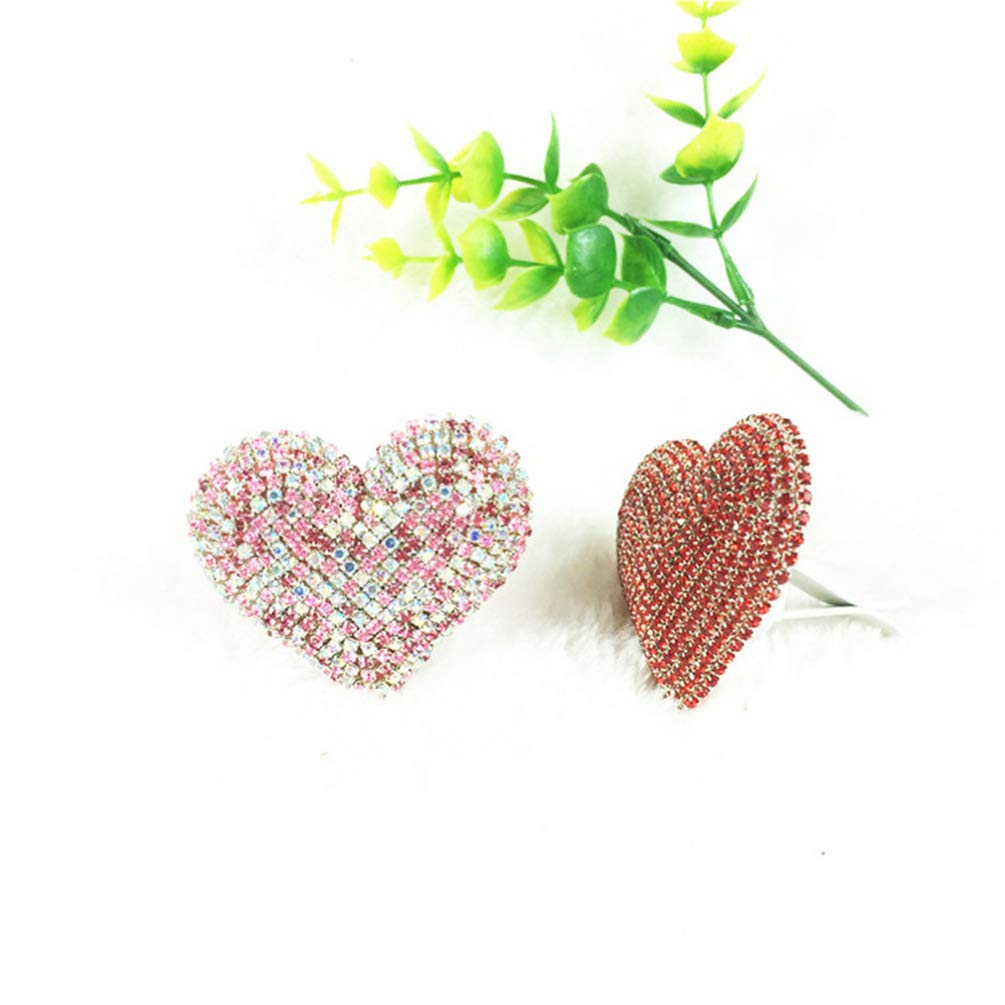 Crystal Heart Car Air Vent Clip - Rhinestone Bling Car Accessory for Women | Valentine's Day Gift | Pink Car Decor for Dashboard & Interior Styling