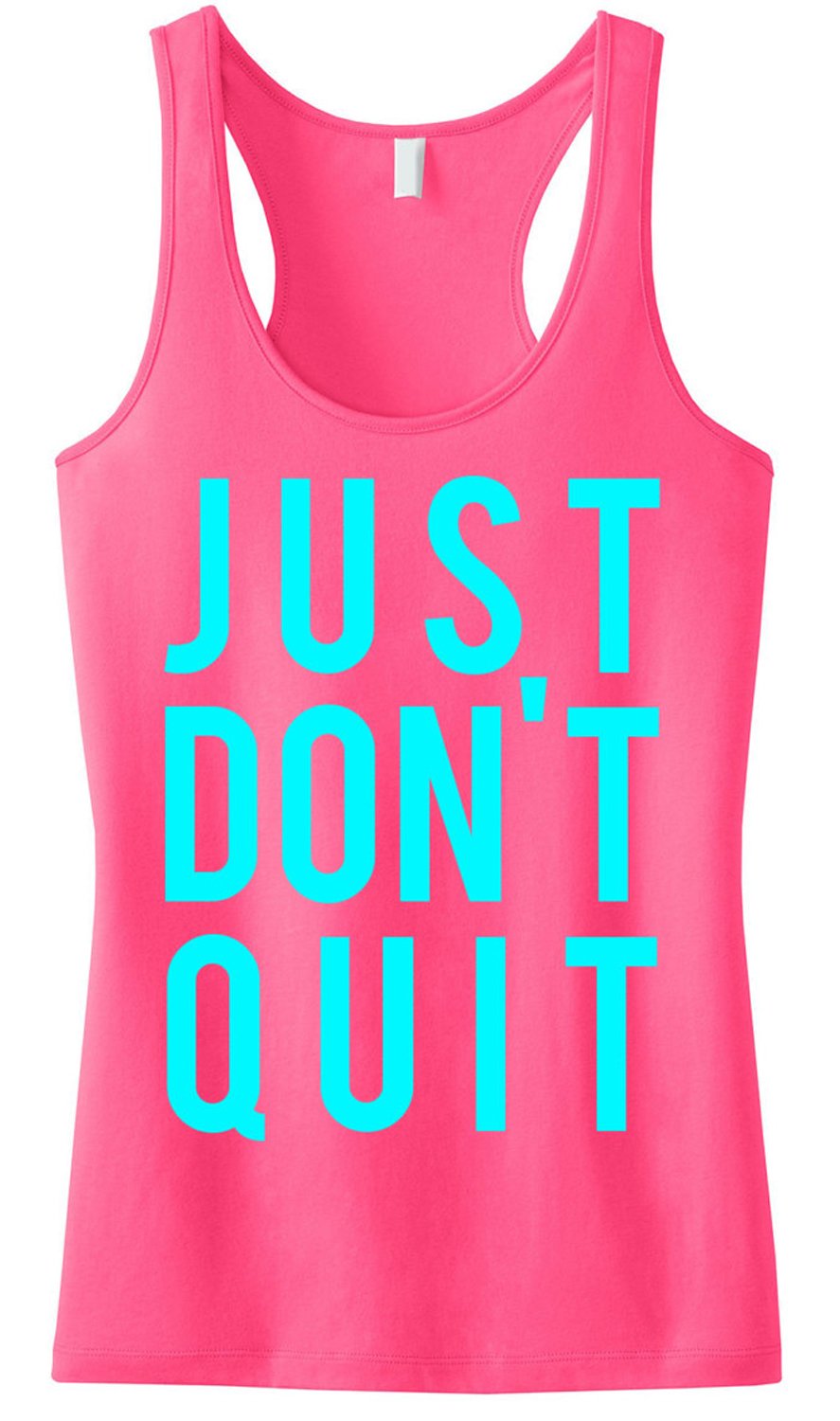 NoBull Women's Just Don't Quit Workout Tank Top - Breathable Athletic Shirt for Gym, Running & Fitness Training