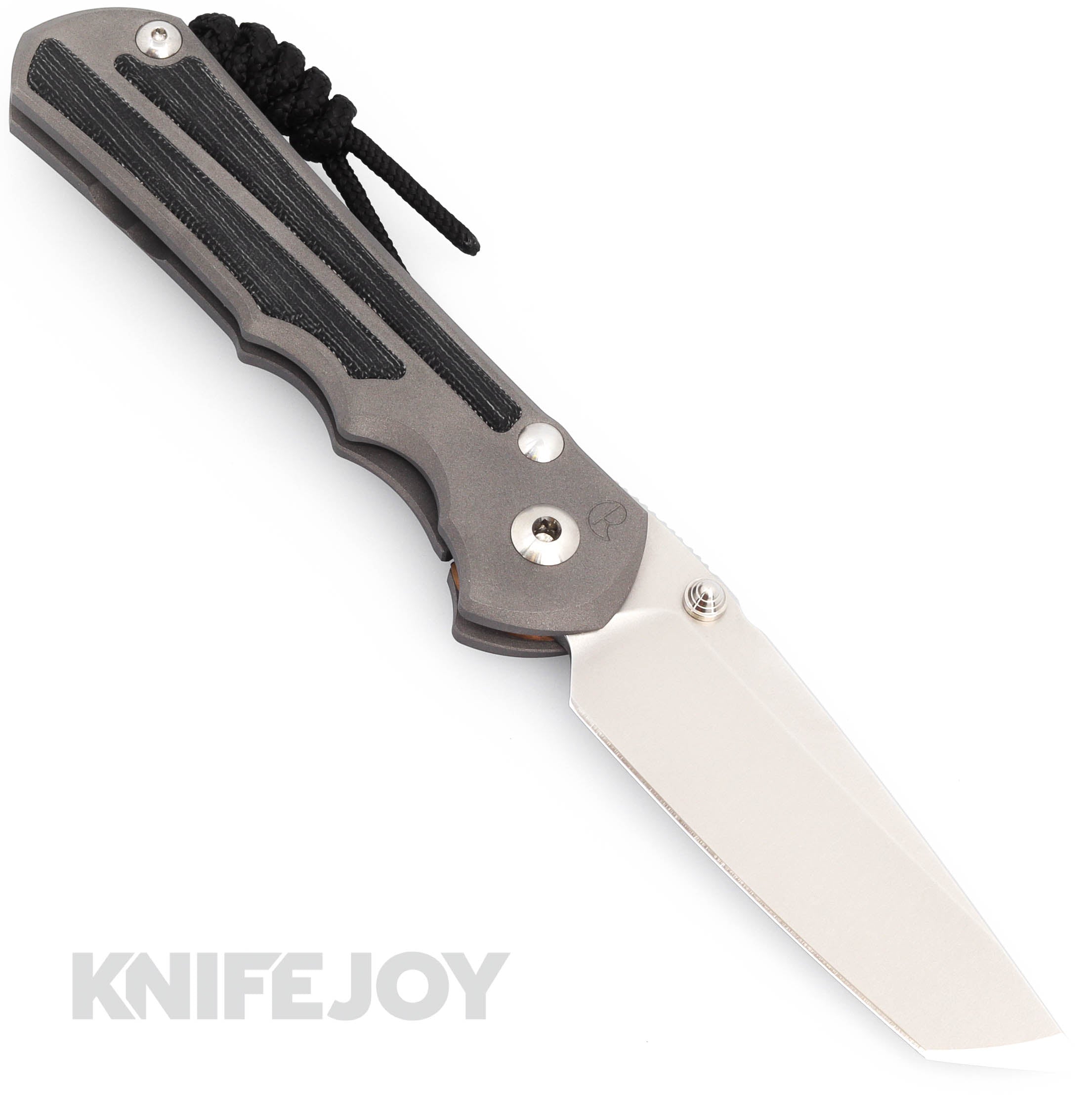 Chris Reeve Knives Large Inkosi Left Handed Tanto Folding Knife - MagnaCut Blade, Black Canvas Micarta Inlay & Titanium Handles | EDC, Outdoor Survival, Tactical & Everyday Carry