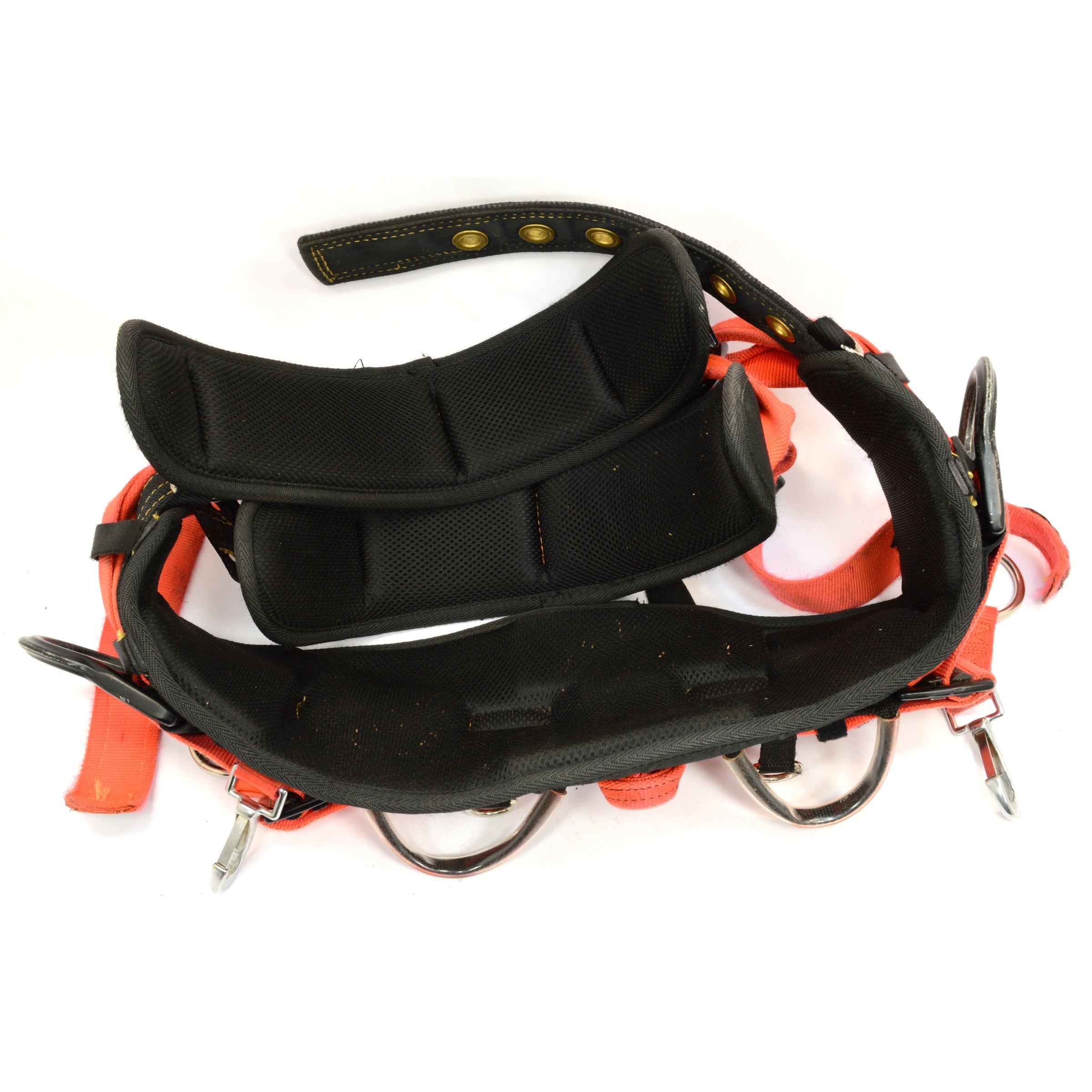 Premium Used WEAVER ARBORIST Leather Tree Climbing Saddle - Size Medium (Model 1095) | Professional Arborist Gear for Tree Climbing & Work Positioning