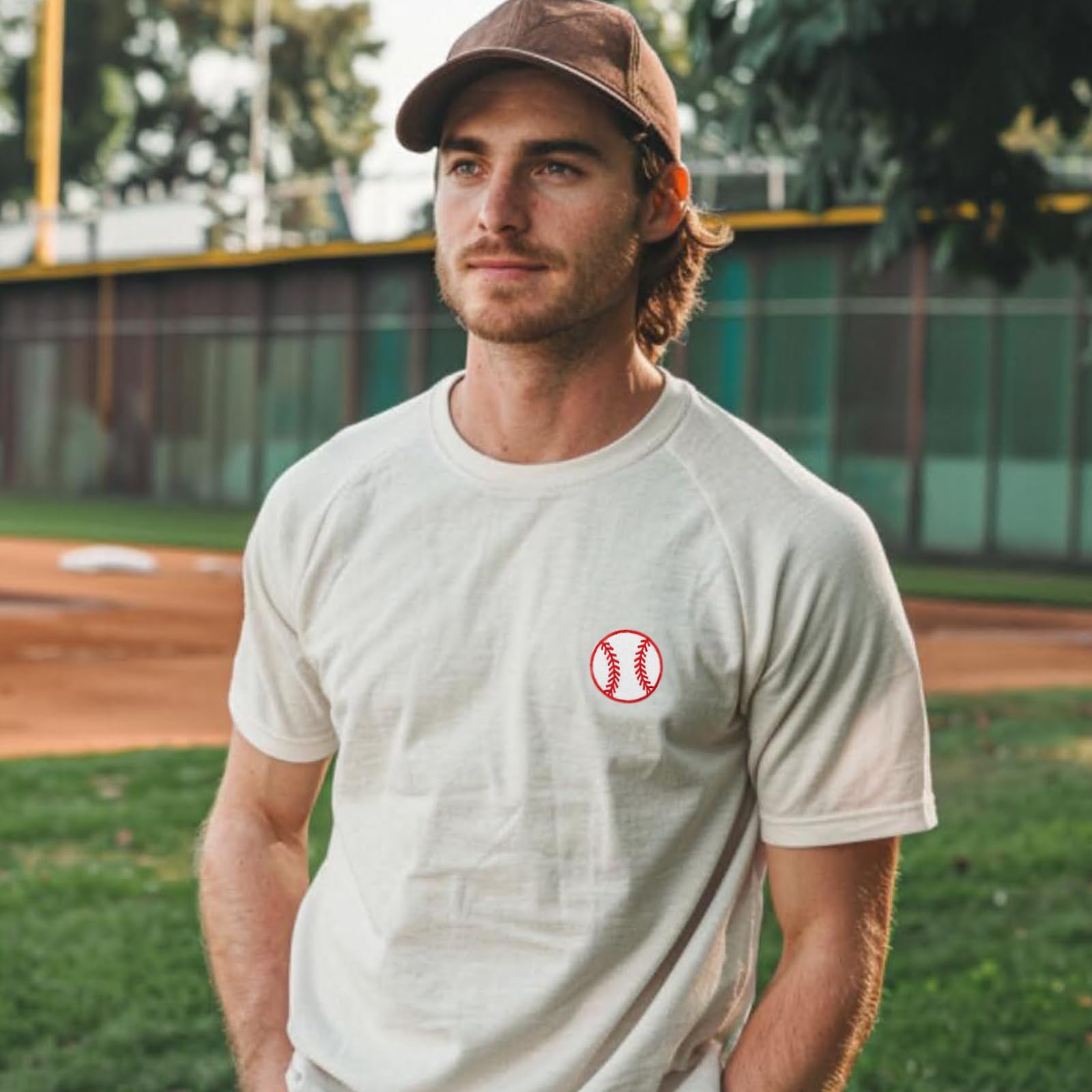 Cute-Patch Baseball Embroidered Iron-On Patches for DIY Clothing, Hats, Bags & Crafts - Customize Your Style