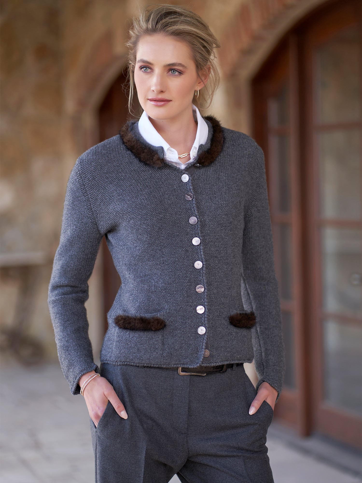 Blythe Wool Cardigan for Women - Soft & Warm Winter Knit Sweater | Cozy Fall & Winter Fashion for Casual Outfits & Office Wear